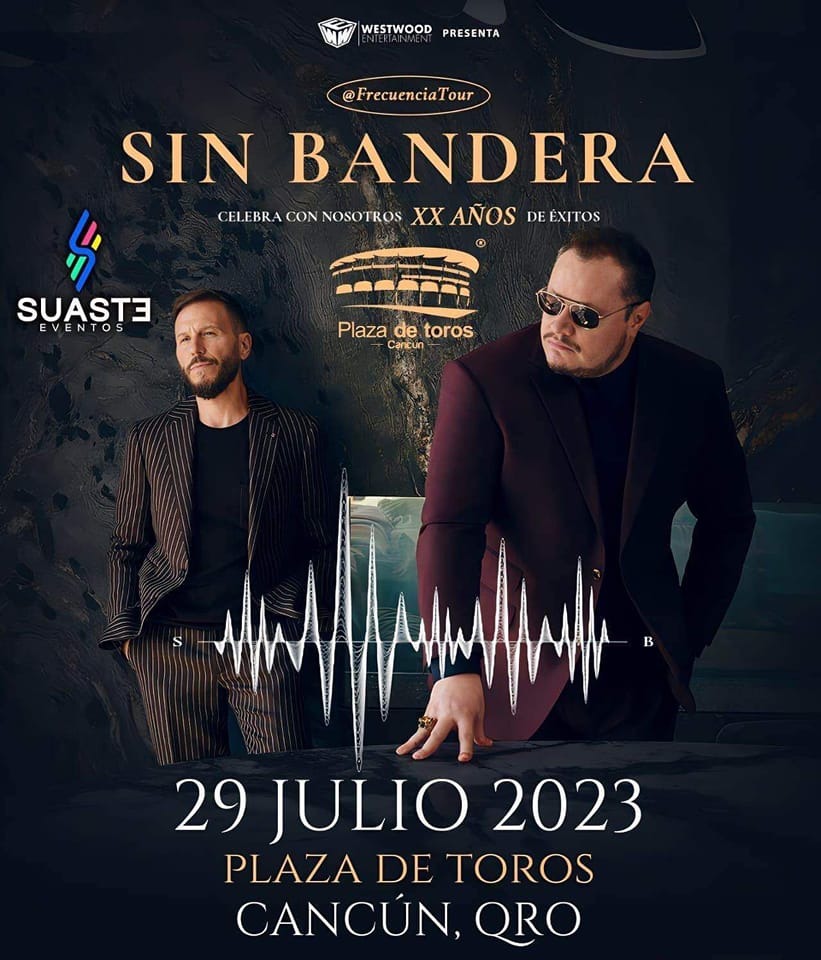 SIN BANDERA XX AÑOS DE EXITOS EN CANCUN 2023 El Baño MX